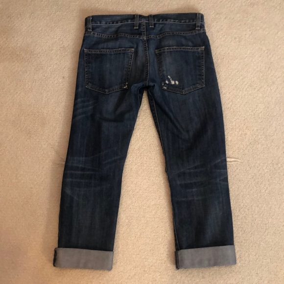 Current Elliot Distressed Cropped Denim - Picture 4 of 5